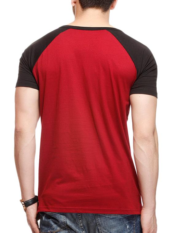 red cotton raglan tshirt - 11154527 - Zoom Image - 3