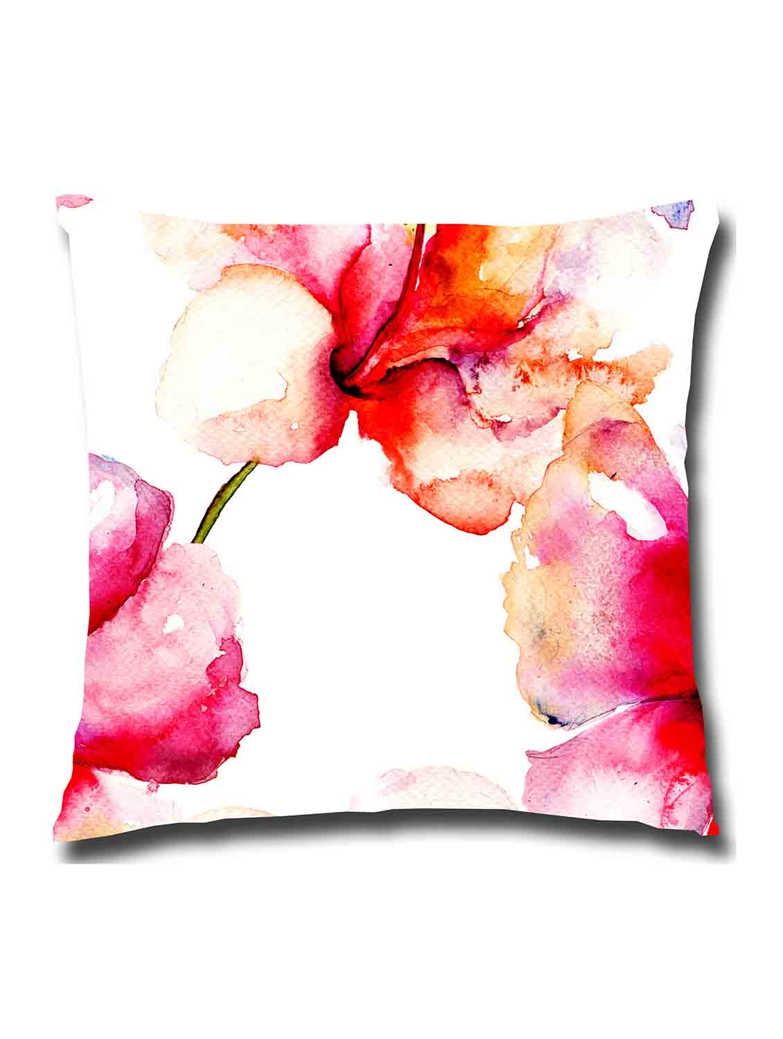 multicolored satin single cushion cover - 11155030 - Zoom Image - 1