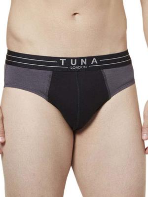 grey and black cotton brief (set of 2) - 11178397 - Standard Image - 5