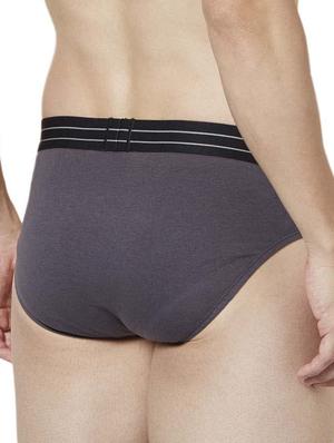 grey and black cotton brief (set of 2) - 11178397 - Standard Image - 7