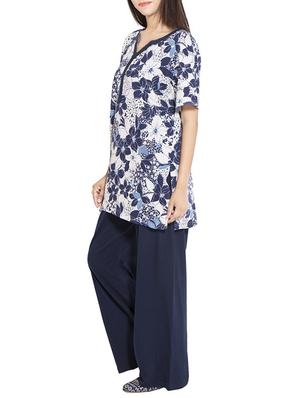 floral tee with pajama set - 11179531 - Standard Image - 2