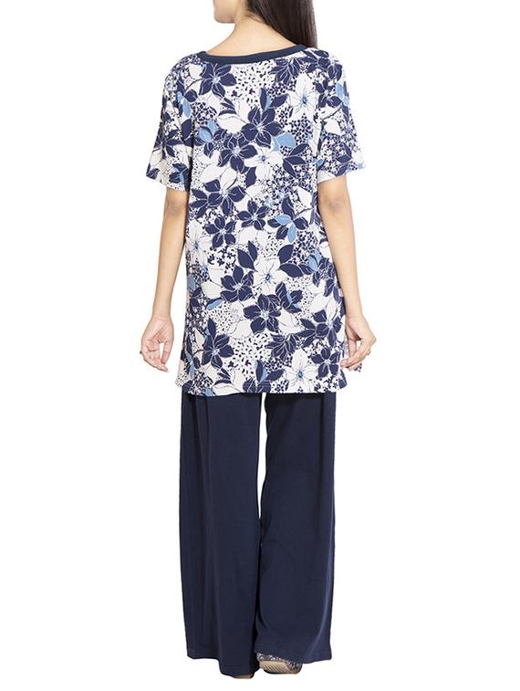 floral tee with pajama set - 11179531 - Zoom Image - 3