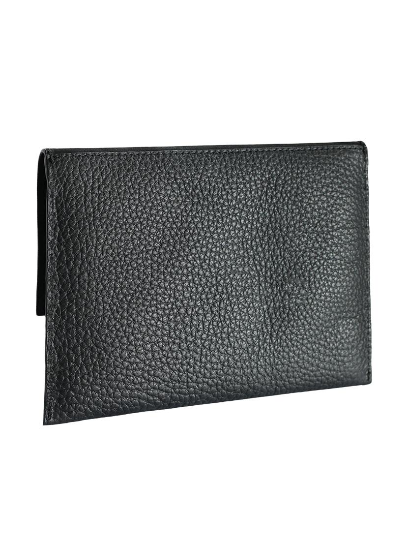 black color, leather clutch - 11195097 - Zoom Image - 2