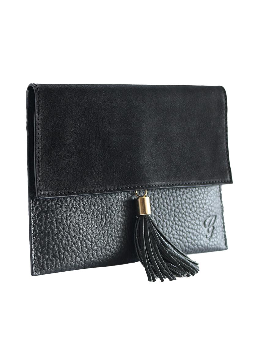 black color, leather clutch - 11195097 - Zoom Image - 4