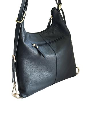 black color, leather handbag - 11195177 - Standard Image - 2