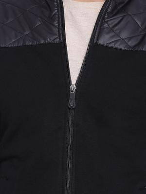 black cut & sew casual jacket - 11199229 - Standard Image - 4