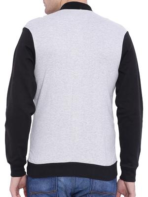 grey color block quilted jacket - 11199349 - Standard Image - 3