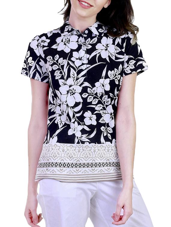 black printed cotton shirt - 11215334 - Zoom Image - 1