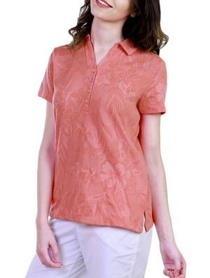 coral cotton tee - 11220409 - Standard Image - 2