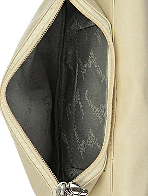 bow attached leatherette clutch bag - 1122463 - Zoom Image - 3