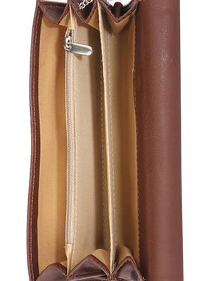 brown leatherette (pu wallet - 1122539 - Standard Image - 3