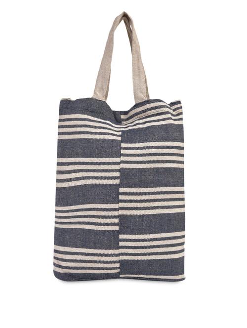 stone blue striped jute handbag - 1124601 - Standard Image - 1
