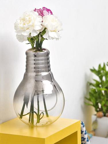 Bulb shaped tea-light holder cum flower vase - 1124648 - Very Small Image - 1