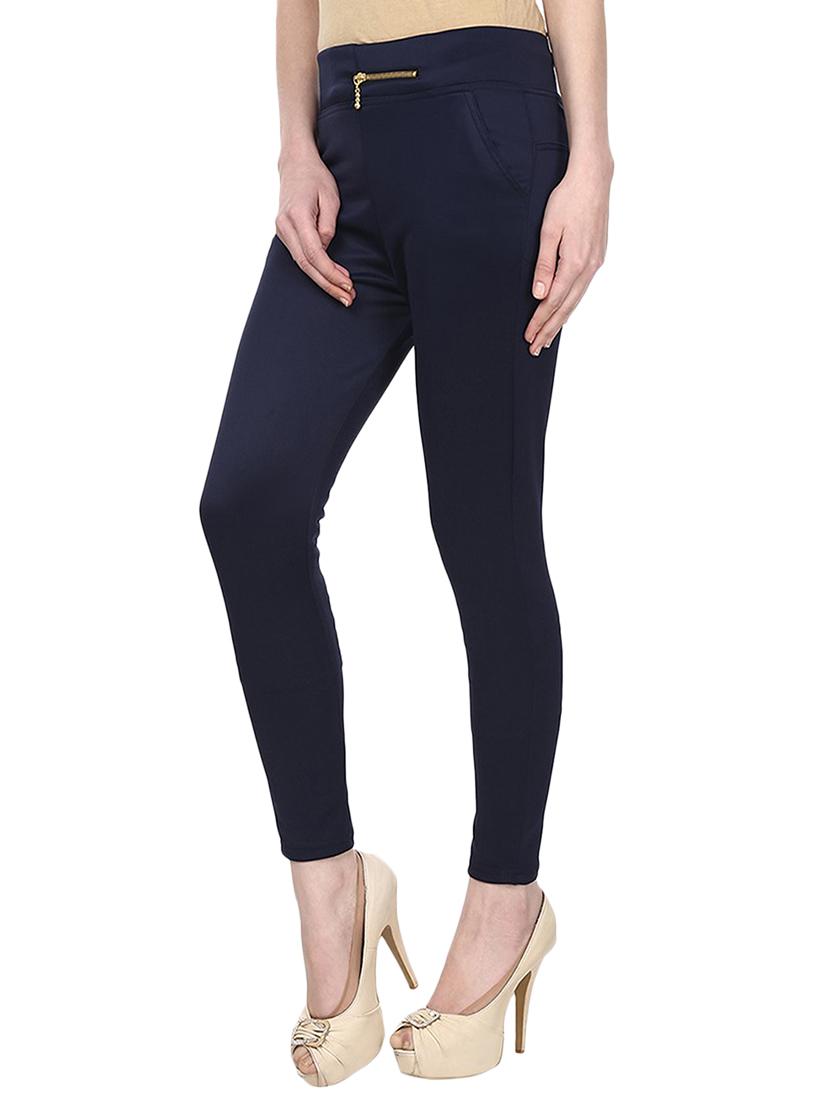 blue cotton jeggings - 11249211 - Zoom Image - 2
