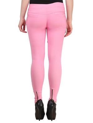 pink cotton jeggings - 11249235 - Standard Image - 2