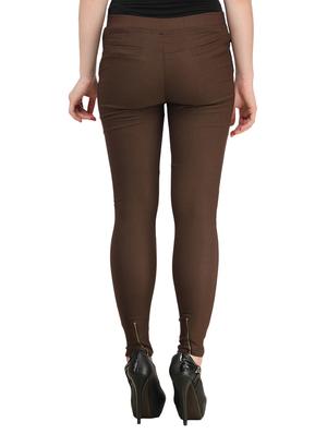 brown cotton jeggings - 11249237 - Standard Image - 2