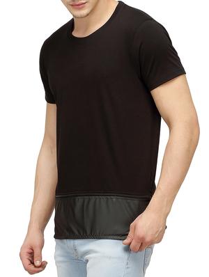 solid black cotton t-shirt - 11251805 - Standard Image - 2