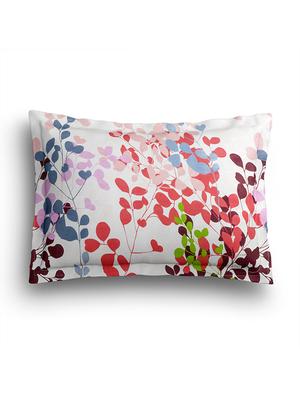 sej floral white pink red 100 % pure double bedsheet set with 2 pillow covers(sblw056d) - 11259104 - Standard Image - 3