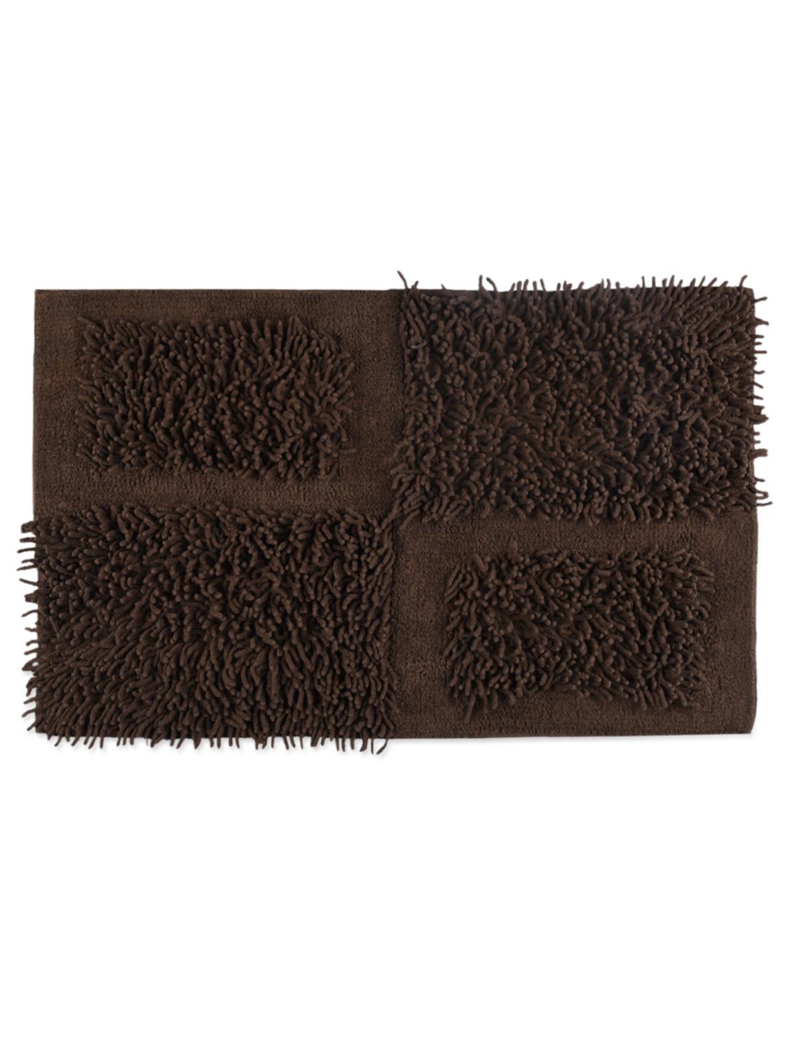 dark brown bath textured bath rug - 1125916 - Zoom Image - 2