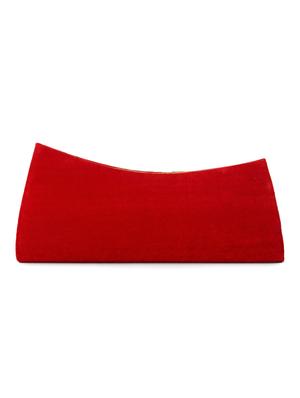 crystal strip embellished velvet clutch - 1125988 - Standard Image - 3