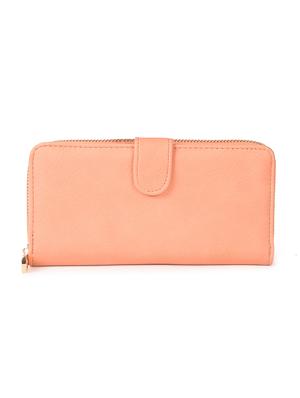pink leatherette clutch - 11260427 - Standard Image - 2