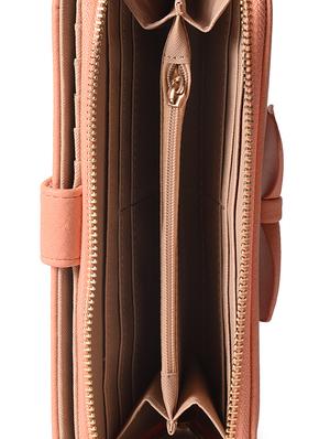 pink leatherette clutch - 11260427 - Standard Image - 3