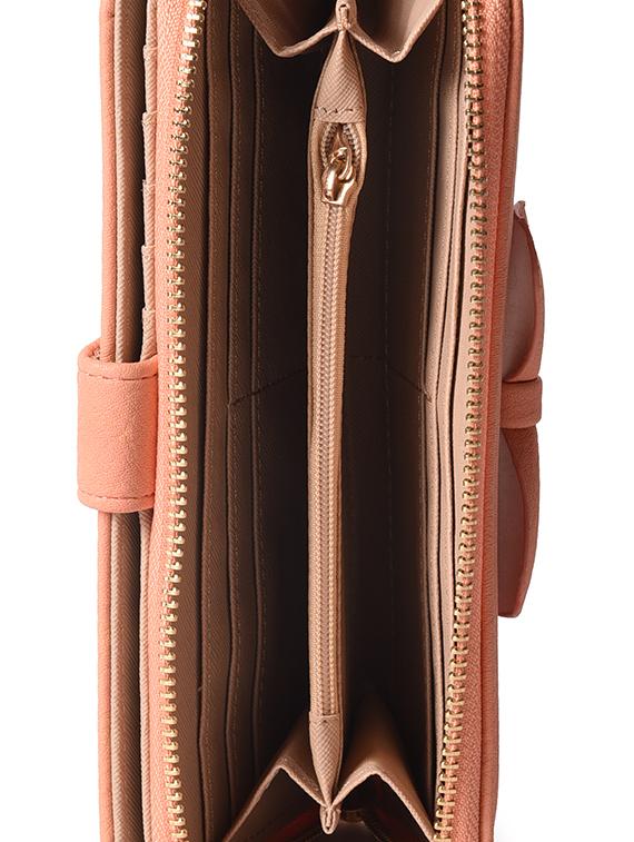 pink leatherette clutch - 11260427 - Zoom Image - 3