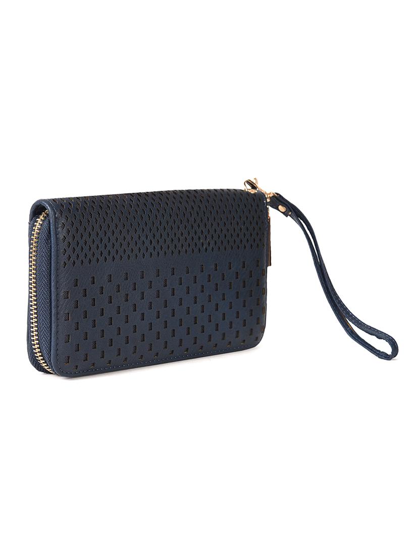blue leatherette clutch - 11260433 - Zoom Image - 5