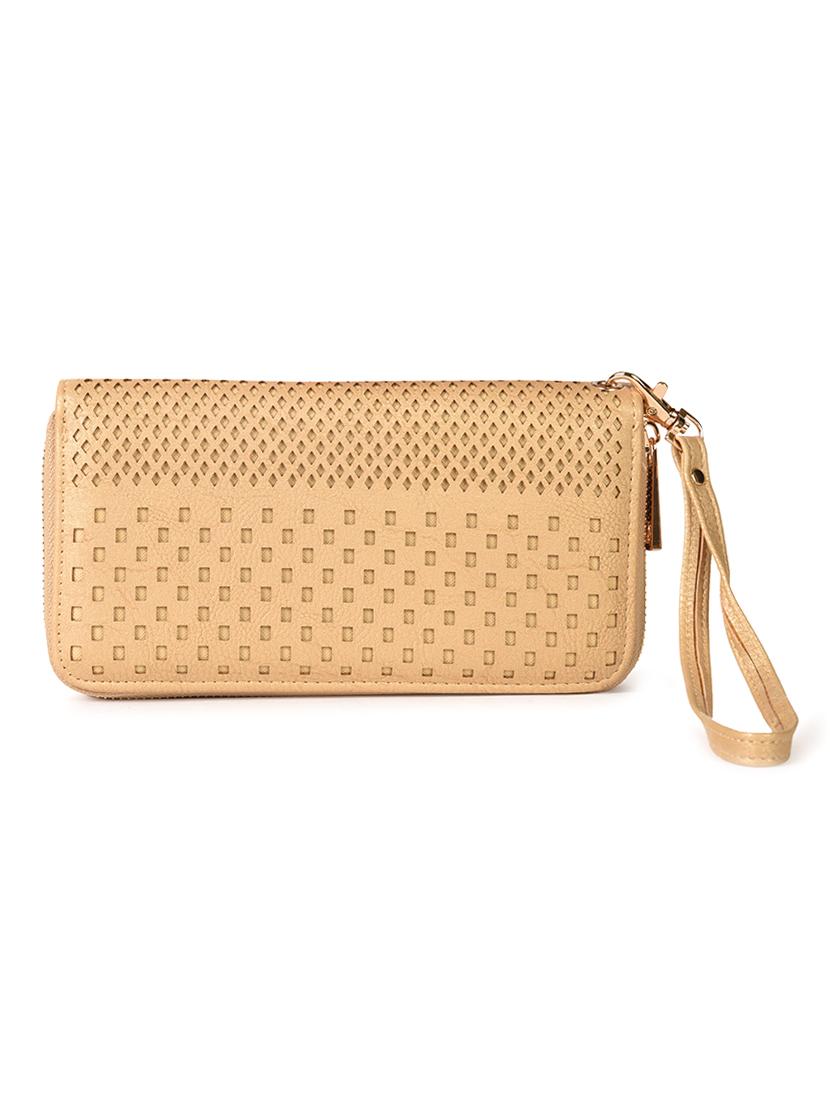 beige leatherette wallet - 11260434 - Zoom Image - 1