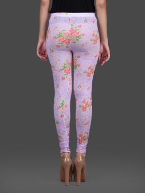 purple poly knit leggings - 1126261 - Standard Image - 3