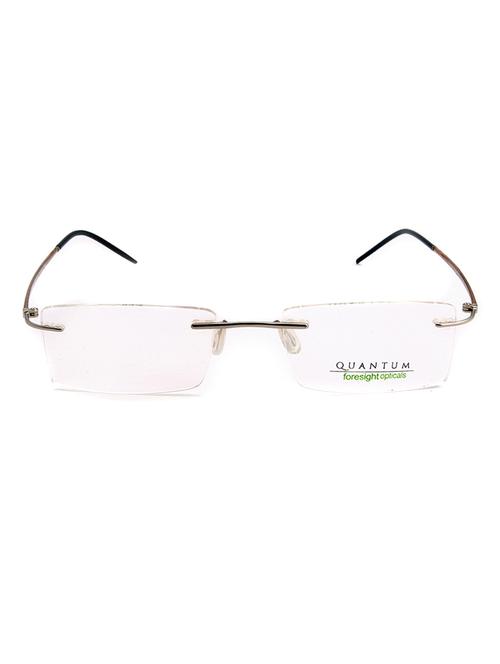 natural color, rectangle rimless eyeglass frame - 11262652 - Very Small Image - 1