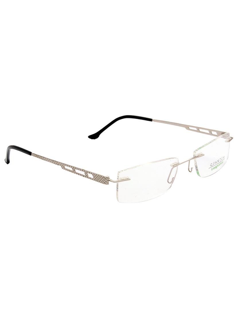 natural color, rectangle rimless eyeglass frame - 11262653 - Zoom Image - 4