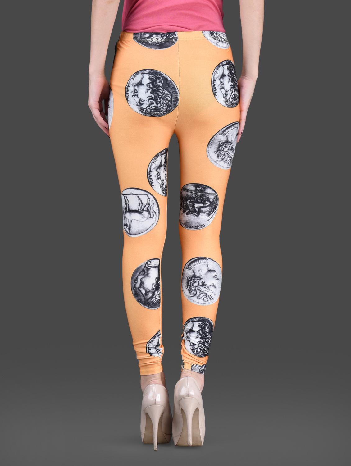 printed polyknit spandex leggings - 1126285 - Zoom Image - 3