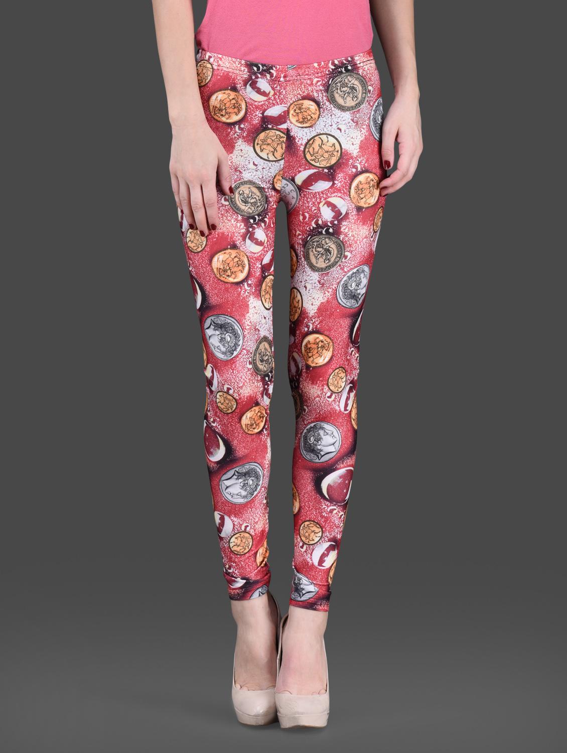printed polyknit spandex leggings - 1126293 - Zoom Image - 1