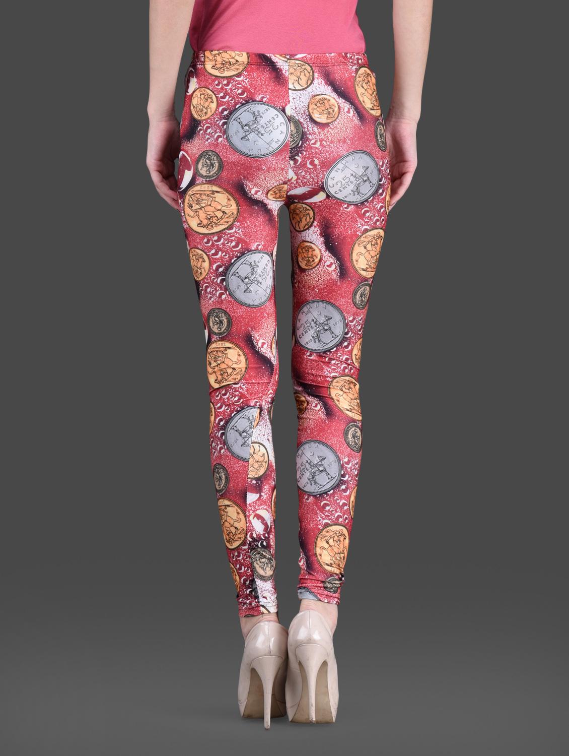 printed polyknit spandex leggings - 1126293 - Zoom Image - 3