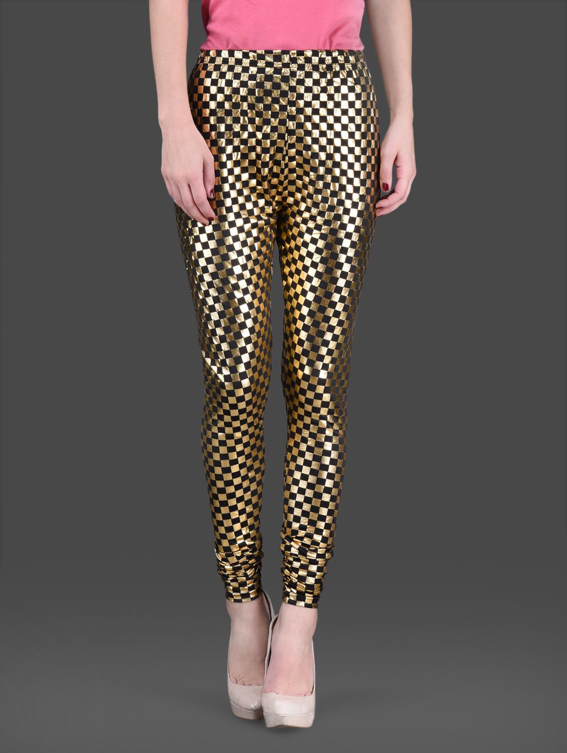 gold printed casual legging - 1126312 - Zoom Image - 1