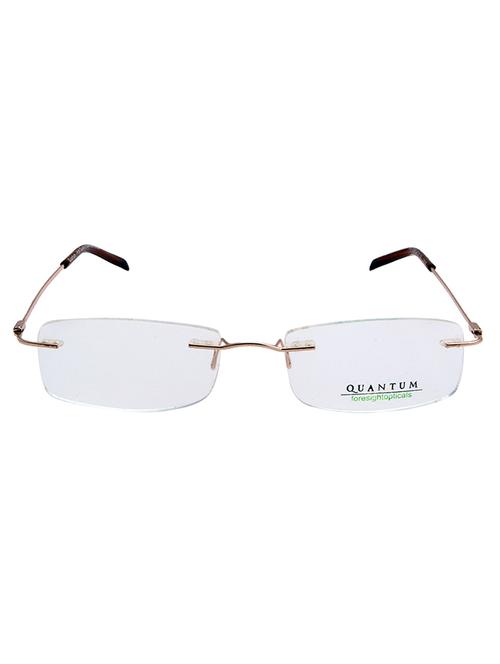 natural color, rectangle rimless eyeglass frame - 11263551 - Very Small Image - 1