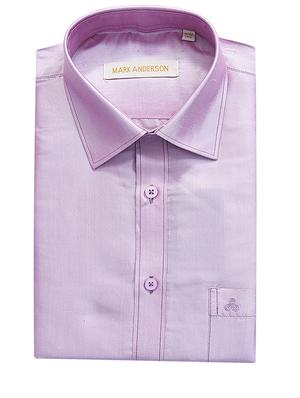 solid lavender pure silk casual shirt - 11268112 - Standard Image - 4