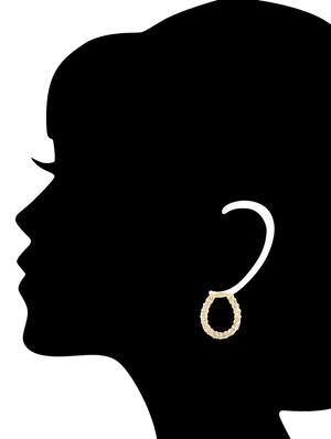 white brass balli earrings - 11275912 - Standard Image - 3