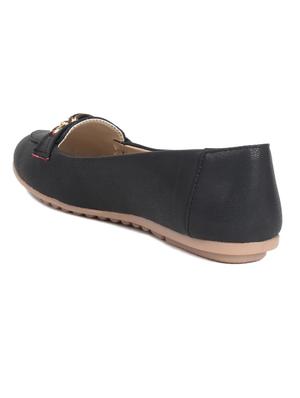 black leatherette ballerina - 11279374 - Standard Image - 3