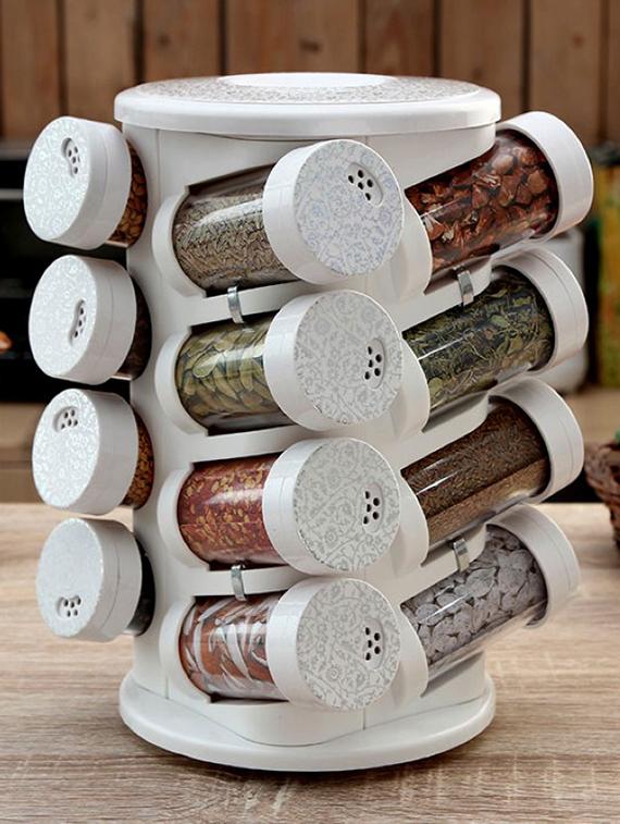 printed spice tower set of sixteen