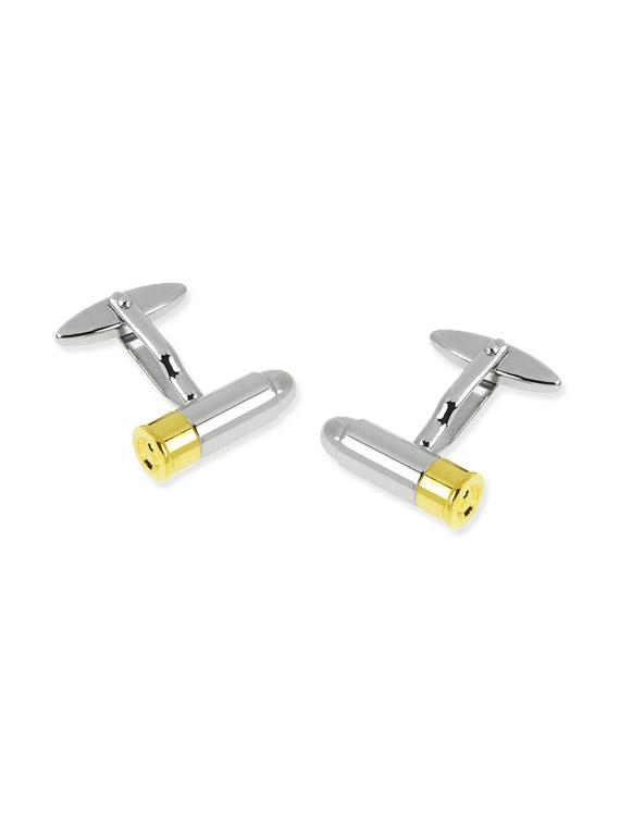 silver metal alloy cuff links - 11301109 - Zoom Image - 1