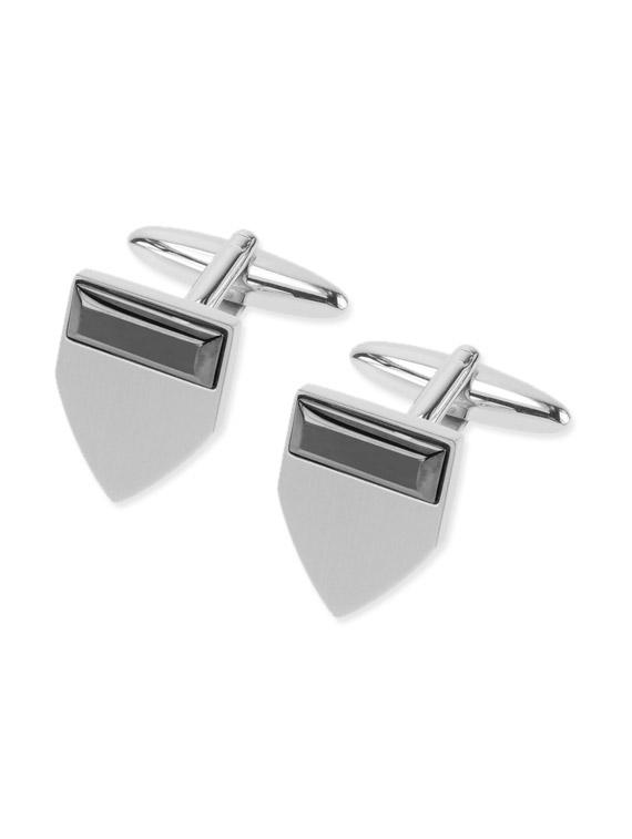 silver metal alloy cuff links - 11301124 - Zoom Image - 1