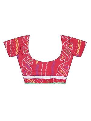 pink silk saree with blouse - 11323151 - Standard Image - 5