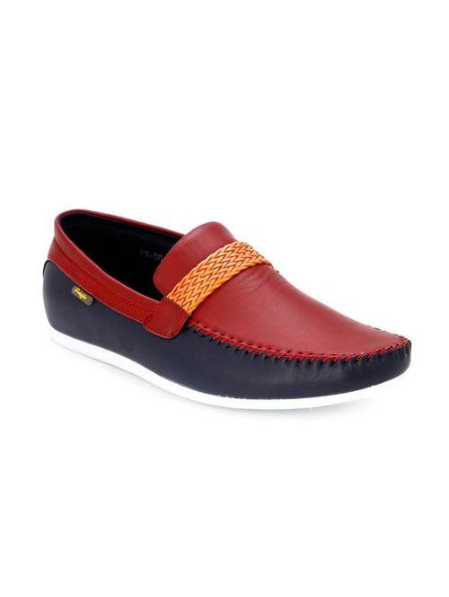 maroon leatherettel loafer - 11326436 - Very Small Image - 1