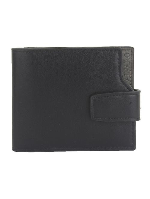 solid black leather wallet - 11326515 - Standard Image - 1