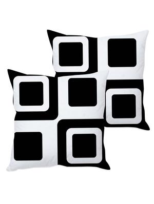 monochrome printed taffeta silk cushion cover - 1135324 - Standard Image - 2