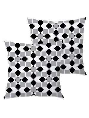 printed taffeta silk cushion cover - 1135331 - Standard Image - 2