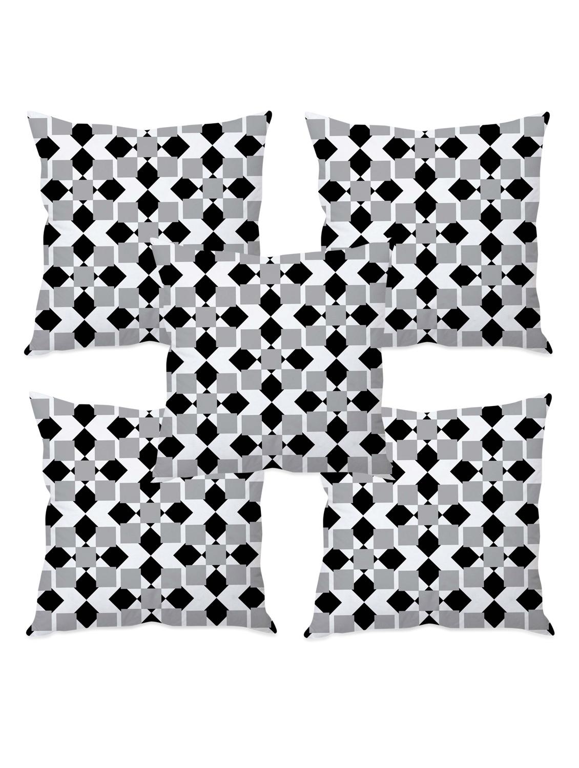 printed taffeta silk cushion cover - 1135331 - Zoom Image - 3
