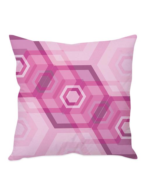 pink geometric print taffeta silk cushion cover - 1135349 - Standard Image - 1